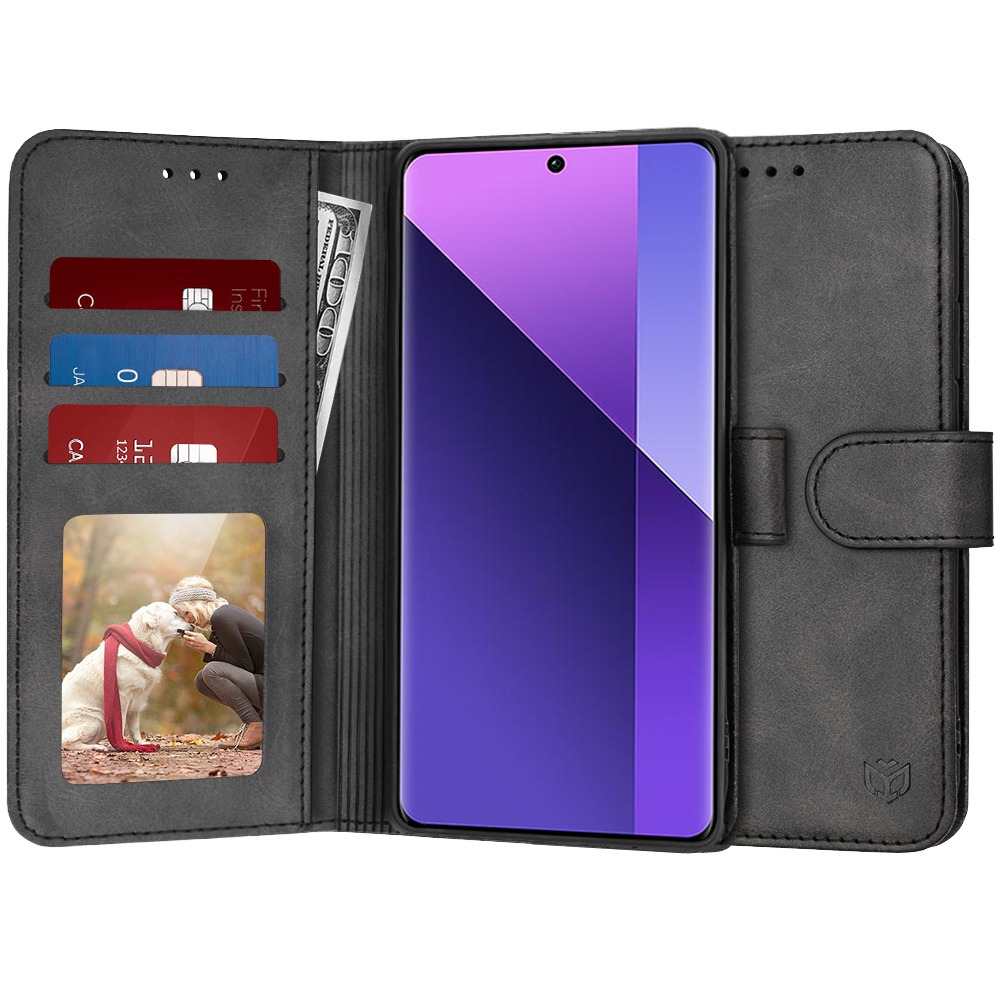 Torbica Techsuit "Diary Book" za Xiaomi Redmi Note 13 Pro Plus 5G - crna