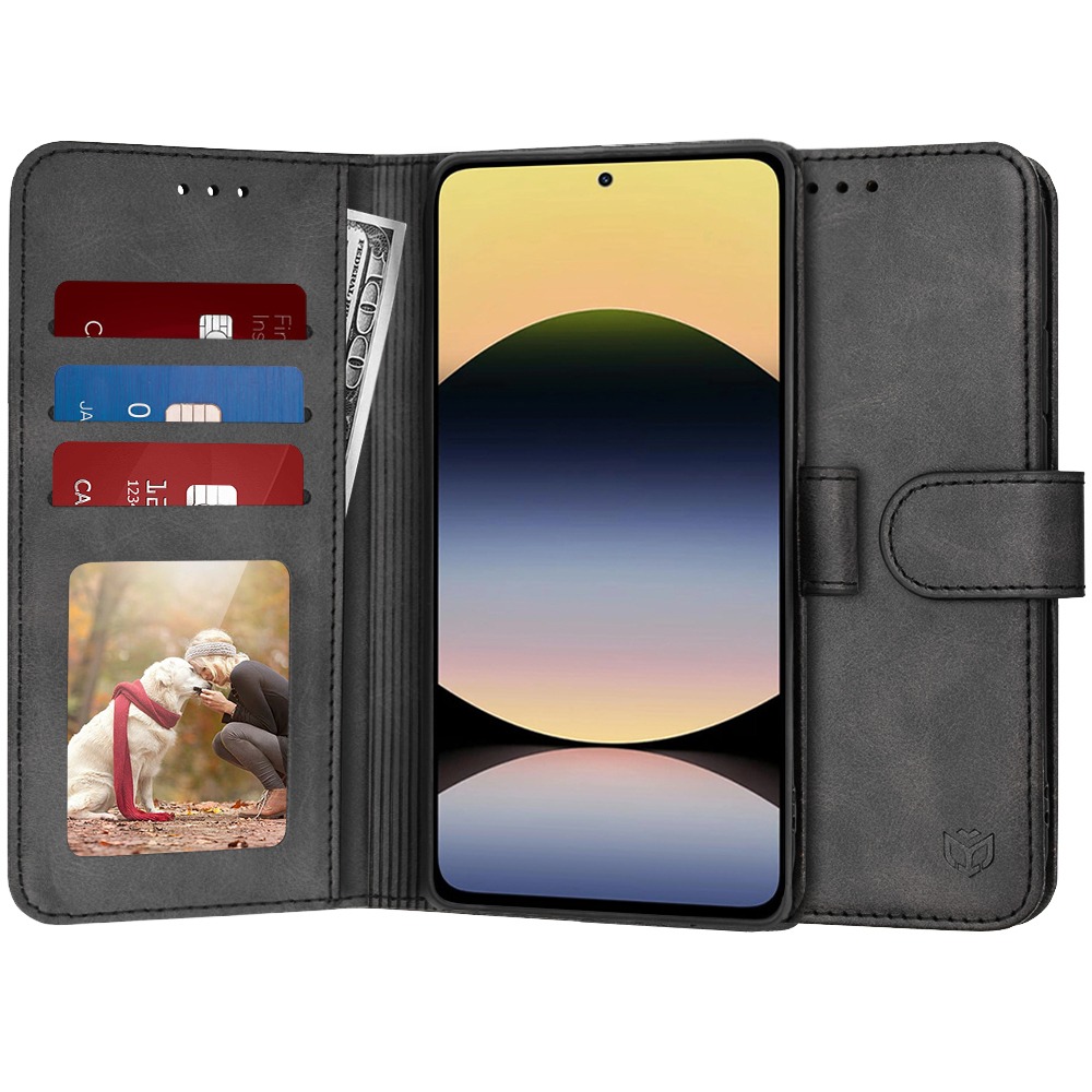 Torbica Techsuit "Diary Book" za Xiaomi Redmi Note 14 5G - crna