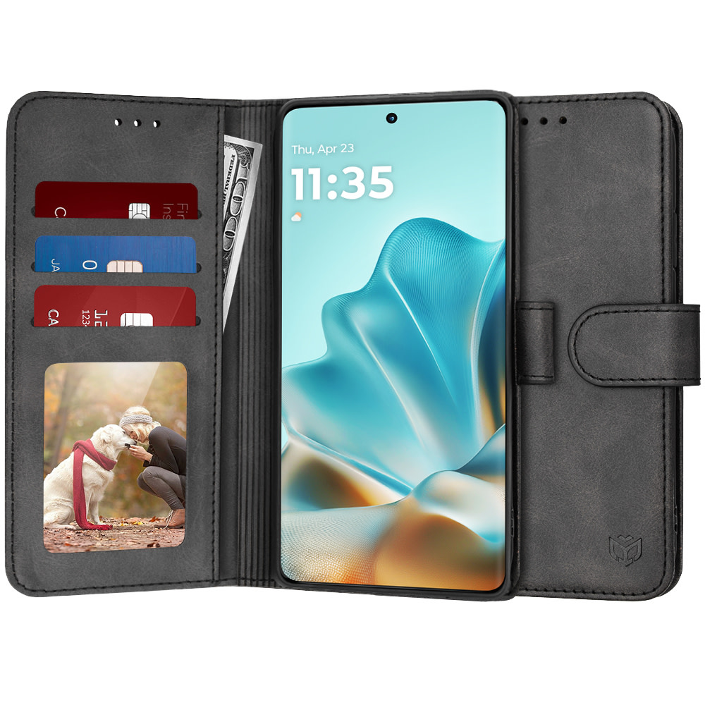 Torbica Techsuit "Diary Book" za Motorola Edge 60 / Edge 60 Fusion - crna