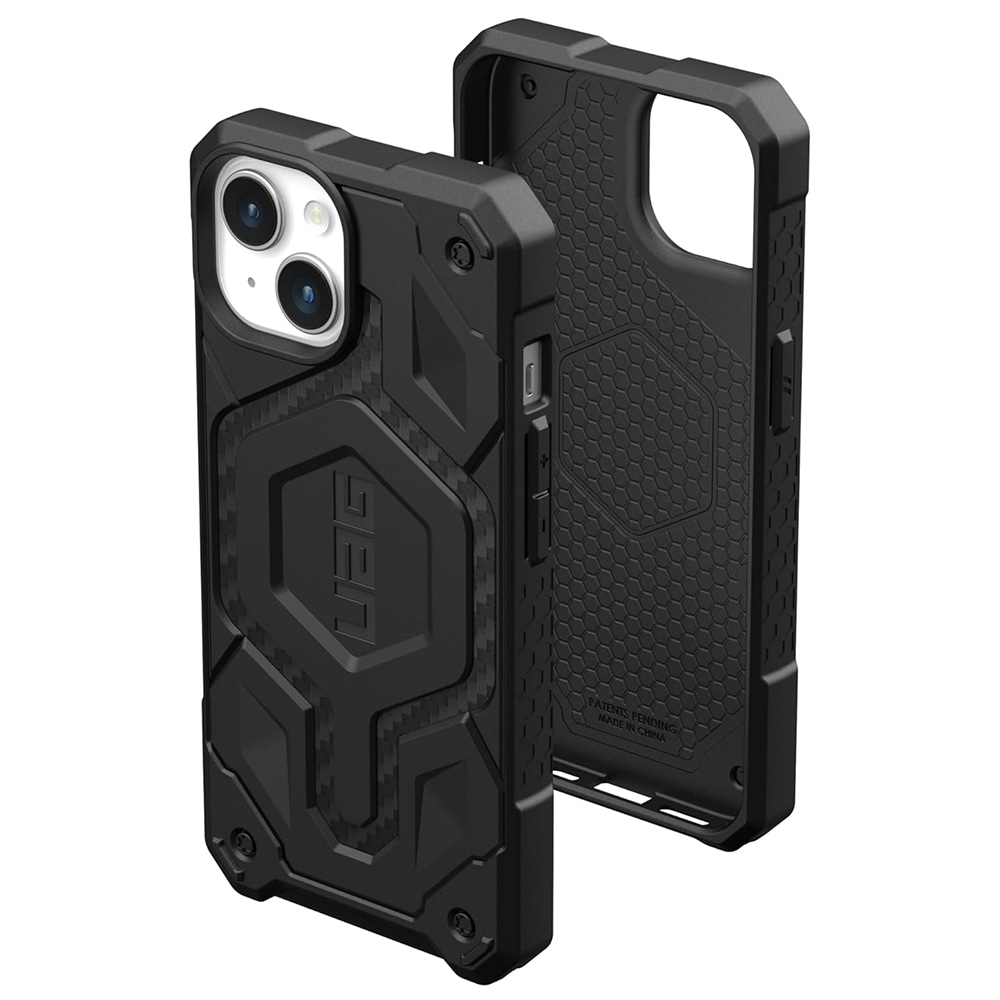 Maska UAG "Monarch Pro Mag" za iPhone 15 - carbon fiber