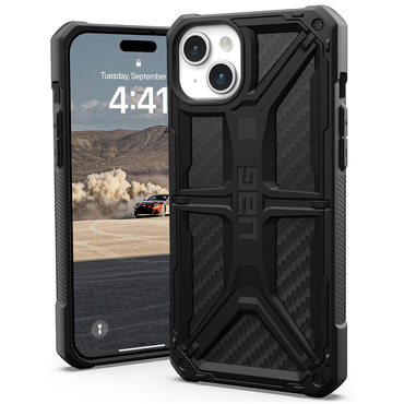 Maska UAG "Monarch" za iPhone 15 Plus - carbon fiber
