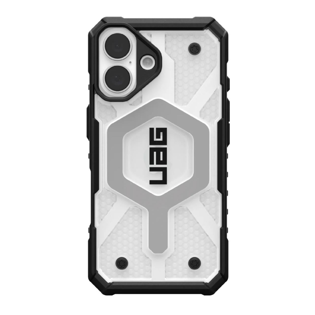 Maska UAG "Pathfinder Clear MagSafe" za iPhone 16 - ice silver