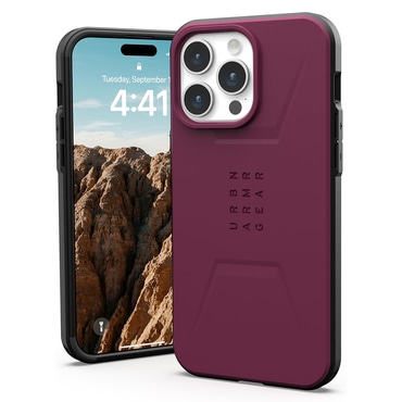 Maska UAG "Civilian" za iPhone 15 Pro - bordeaux