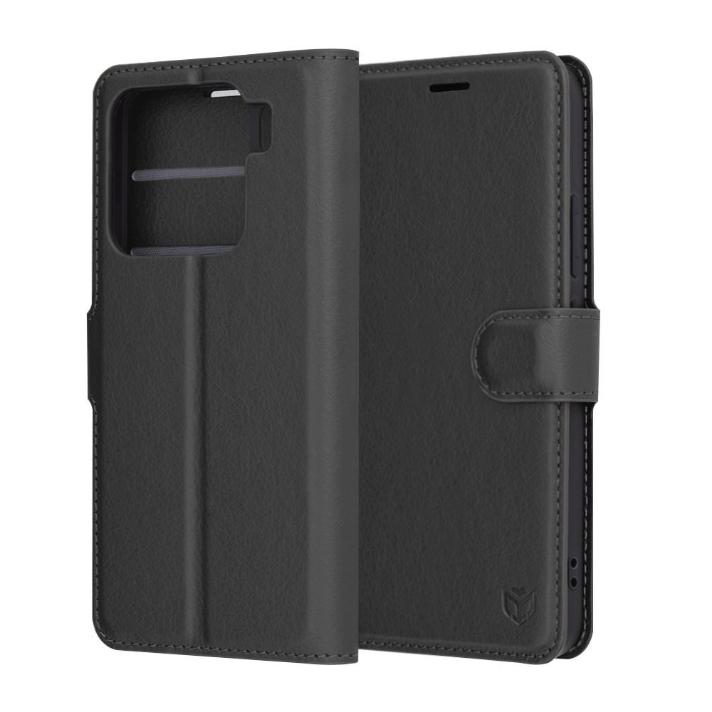 Torbica Techsuit "Leather Folio" za Xiaomi 15T Pro - crna