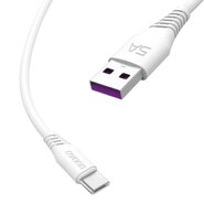 USB-A u USB-C kabel za punjenje i prijenos podataka Dudao "L2T" 5A i QC 3.0 - 2m - bijeli