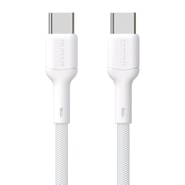Pleteni USB-C u USB-C kabel za punjenje i prijenos podataka Dudao "L9C" 65W i PD tehnologijom - 2m - bijeli