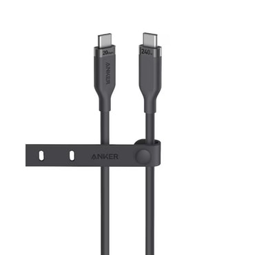 USB-C u USB-C kabel Anker "A80N1H11" - podatkovni i video kabel s USB 4.0, 240W, 20 Gbps prijenosom i potporom za 4K rezoluciju - 0.9m - crni USB-C u USB-C kabel Anker "A80N1H11" - podatkovni i video kabel s USB 4.0, 240W, 20 Gbps prijenosom i potporom za 4K rezoluciju - 0.9m - crni