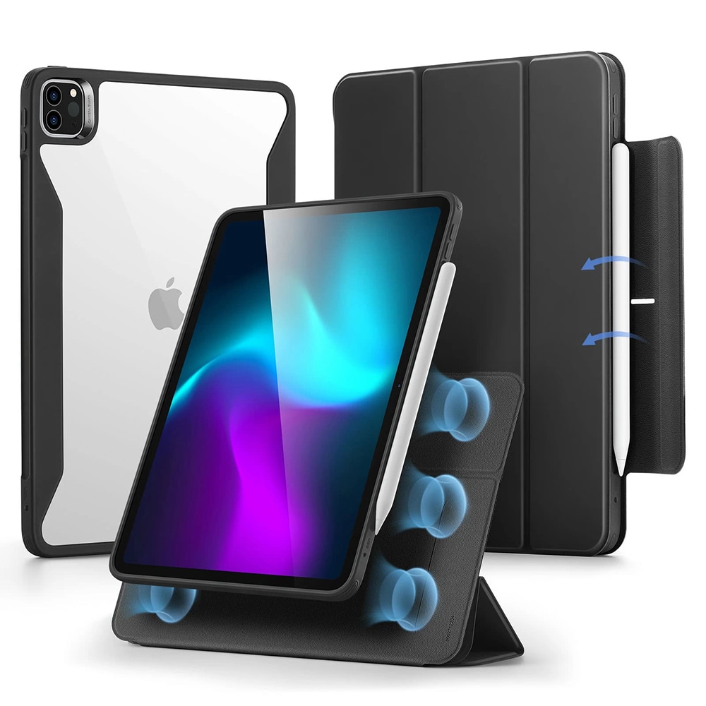 Magnetna 2u1 maska ESR "Rebound Hybrid 360" za iPad Air 11 2021 / iPad Pro 11 2022 - crna
