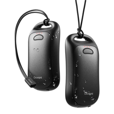 Prijenosni grijači za ruke Ocoopa "UT4 Urban"  s prilagodljivom temperaturom i  IP45 standardom vodootpornosti - crni