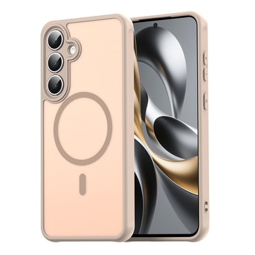 Hibridna maska "HaloFrost II MagSafe" za Samsung Galaxy S25 FE - gold