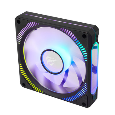 Računalni ventilator Havit "F2096" s dinamičnim RGB osvjetljenjem i do 1800 RPM - crni