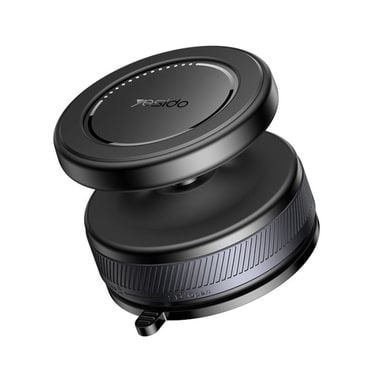 Magnetni auto držač Yesido "C227" s vakuumskim prijanjanjem i 360° rotacijom - crni