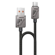 USB-A u USB-C pleteni kabel za punjenje i prijenos podataka Yesido "CA135C" s 3A, 480MBps i brzim punjenjem- 1.2m - crni