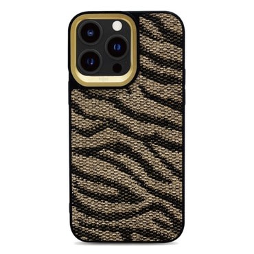 Maska Kajsa "Glamorous Collection Wild III" sa životinjskim uzorkom za iPhone 15 Plus - smeđa
