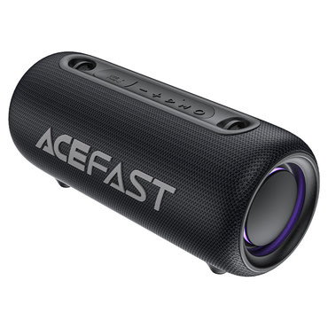 Bluetooth zvučnik Acefast K2 Air s RGB osvjetljenjem, IPX5 zaštitom i baterijom kapaciteta 4400 mAh - crni