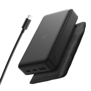 Power bank Spigen EA3030 30000 mAh s 30W brzim punjenjem, dva USB-C priključka i Quantum Boost tehnologijom - crni
