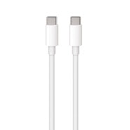 Kabel za punjenje i prijenos podataka Maxlife  "MXUC" USB-C u USB-C s 480 Mb/s prijenosa podataka i brzim punjenjem 100W - 1 m - bijeli