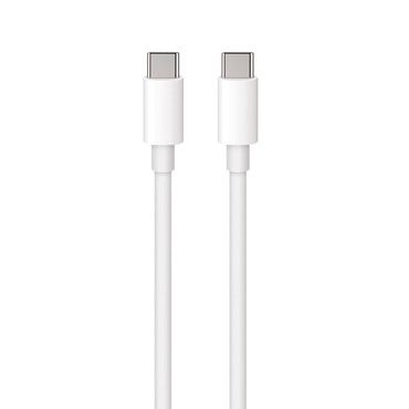 Kabel za punjenje i prijenos podataka Maxlife  "MXUC" USB-C u USB-C s 480 Mb/s prijenosa podataka i brzim punjenjem 100W - 1 m - bijeli