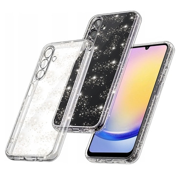 Prozirna TPU gel maskica Techsuit "SparkleSkin" za Samsung Galaxy A25