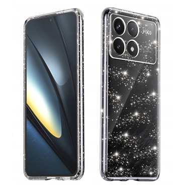 Prozirna TPU gel maskica Techsuit "SparkleSkin" za Xiaomi Poco F6 Pro