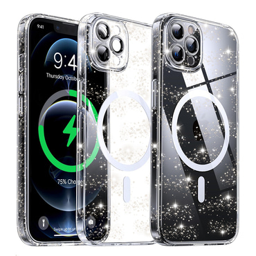 Prozirna TPU gel maskica Techsuit "SparkleSkin Mag" za iPhone 12 Pro