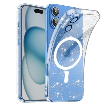 Prozirna TPU gel maskica Techsuit "SparkleSkin Mag" za iPhone 16