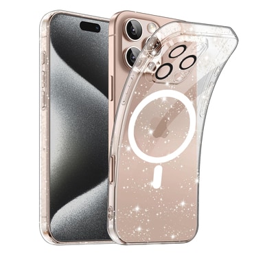 Prozirna TPU gel maskica Techsuit "SparkleSkin Mag" za iPhone 16 Pro Max