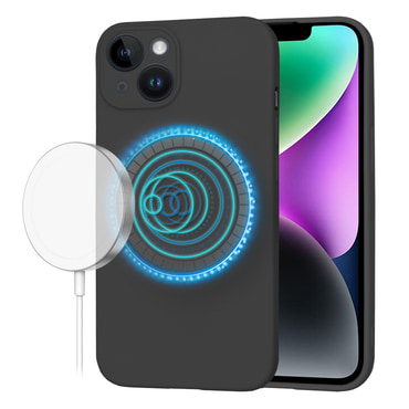 Silikonska maska Techsuit SoftFlex MagSafe za iPhone 14 - crna