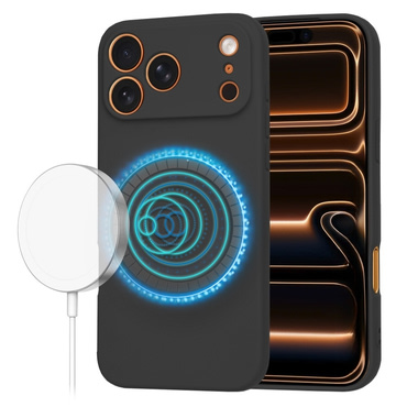 Silikonska maska Techsuit SoftFlex MagSafe za iPhone 17 Pro Max - crna