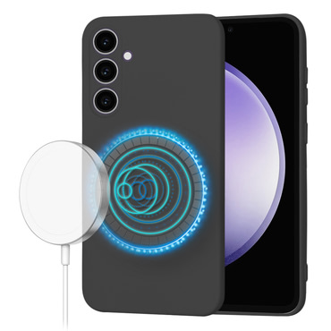 Silikonska maska Techsuit SoftFlex MagSafe za Samsung Galaxy S23 FE - crna