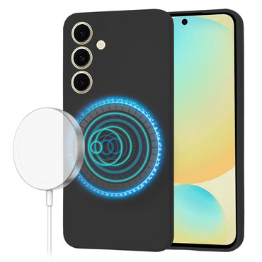 Silikonska maska Techsuit SoftFlex MagSafe za Samsung Galaxy S23 FE - crna