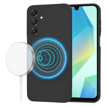 Silikonska maska Techsuit SoftFlex MagSafe za Samsung Galaxy A16 4G / A16 5G - crna