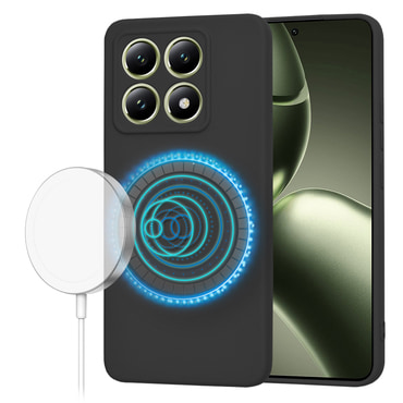 Silikonska maska Techsuit SoftFlex MagSafe za Xiaomi 14T - crna