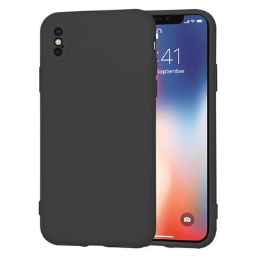 Silikonska maska Techsuit SoftFlex za iPhone X / iPhone XS - crna