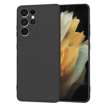 Silikonska maska Techsuit SoftFlex za Samsung Galaxy S21 Ultra - crna
