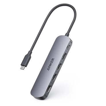 HUB postaja Baseus 5u1 "Hub Lite" sa četiri USB izlaza - 4x USB-A 3.0, 1x USB-C i 2m dugim kablom - bijeli - USB-C priključak