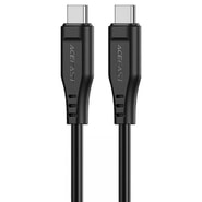 USB-C u USB-C pleteni kabel za punjenje i prijenos podataka Acefast "C3-03" 60W i 480MBps - 1.2m - crni