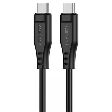 USB-C u USB-C pleteni kabel za punjenje i prijenos podataka Acefast "C3-03" 60W i 480MBps - 1.2m - crni