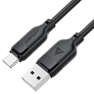 USB-A u USB-C kabel za punjenje i prijenos podataka Acefast "C16-04" 3A i 480MBps - 1.2m - crni