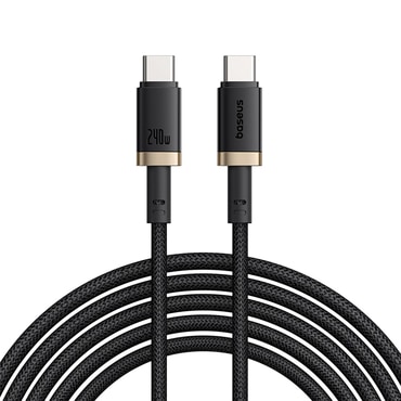 240W USB-C u USB-C punjački i podatkovni kabel Baseus Dura Series - 480Mbps - 1m - zlat/crni