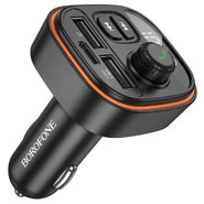 FM transmitter i autopunjač Borofone "Heroic" s dva USB-A i jednm USB-C ulazom, BT V5.4 i 3A - crni