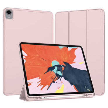 Etui Techsuit “Flex Trifold” s držačem za olovku za iPad Pro 12.9 2018 / iPad Pro 12.9 2020 / iPad Pro 12.9 2021 / iPad Pro 12.9 2022 - pink