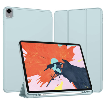 Etui Techsuit “Flex Trifold” s držačem za olovku za iPad Pro 12.9 2018 / iPad Pro 12.9 2020 / iPad Pro 12.9 2021 / iPad Pro 12.9 2022 - sky blue