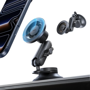 Magnetni držač ESR "OmniLock" za armaturnu ploču i s okretanjem uređaja za 360° - crni