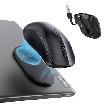 Bežični magnetni miš  ESR "MagMouse" s 4800 DPI rezolucijom i ergonomskim dizajnom - black
