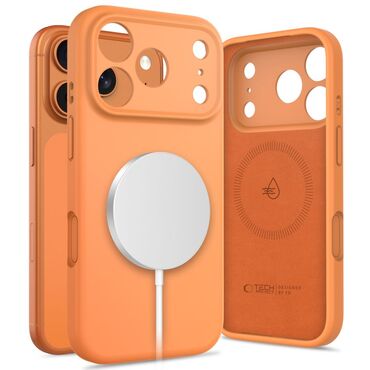 Silikonska maska Tech-Protect "Silicone MagSafe" za iPhone 17 Pro - cosmic orange