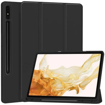 Etui Techsuit “Flex Trifold” s držačem za olovku za Samsung Galaxy Tab S7 Plus / Tab S7 FE / Tab S8 Plus - black
