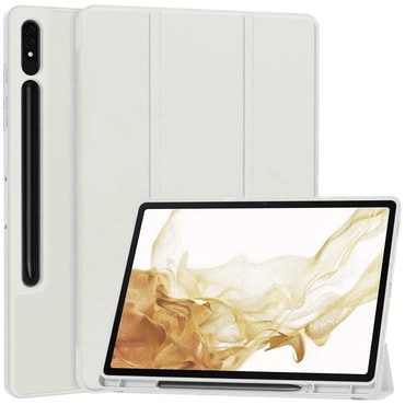 Etui Techsuit “Flex Trifold” s držačem za olovku za Samsung Galaxy Tab S7 Plus / Tab S7 FE / Tab S8 Plus - gray