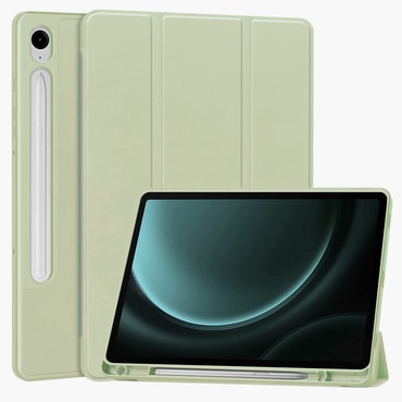 Etui Techsuit “Flex Trifold” s držačem za olovku za Samsung Galaxy Tab S9 / Tab S9 FE / Tab S10 FE - matcha green