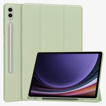 Etui Techsuit “Flex Trifold” s držačem za olovku za Tab S10 Plus / Tab S9 Plus / Tab S9 FE Plus - matcha green